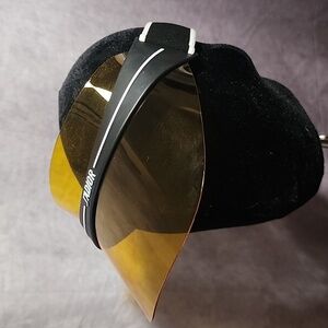 Christian Dior "J'ADIOR" Yellow Black Visor Adjustable Strap Hat